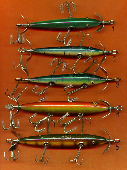 Shakespeare Slim Jim and Rhodes Early Fishing Lures - 2