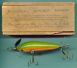 Pflueger Wooden Minnows Article 1918 - Fin & Flame